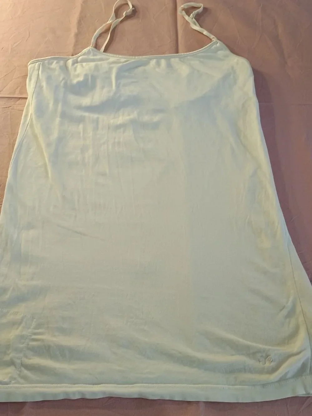 Aeropostale Set of 3 Girl M-L Cami Top Built-In-Bra Eyelet Stretch Cotton Blue/W